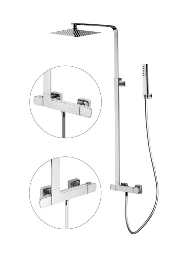 Fromac 15862 Kolumna natryskowa z baterią termostatyczną-SLIM chrom