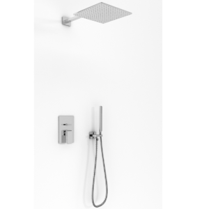 Kohlman SAXO QW210SQ35 gotowy zestaw prysznicowy ze słuchawką i deszczownicą kwadratową