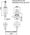 LIGHT bateria umywalkowa podtynkowa chrom LIG006CR fonte