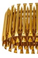 Lampa wisząca GALLIANO LONG ciemne złoto - aluminium, stal węglowa King Home 1162.S2