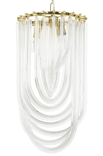 Lampa wisząca MURANO L złota - szkło, metal King Home JD9607-L.GOLD
