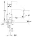 Omnires Y bateria umywalkowa sztorcowa Y1210NNI Y nikiel