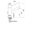 FONTE Birillo Bateria umywalkowa chrom BI071CR 