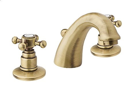 Reitano Atea R302 bateria umywalkowa 3-otworowa retro bronzo