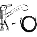 Sanitop Wingenroth mosiężny wąż do baterii kuchennej (1/2" i M15/1) 125cm