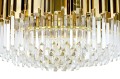 Lampa wisząca IMPERIAL GOLD 80 - stal, kryształ King Home DW-D5688M.GOLD