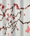 Sealskin BLOSSOM RED zasłona prysznicowa 180x200 233451359