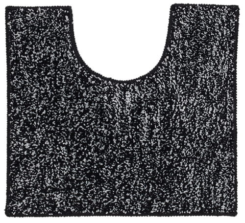 Sealskin Speckles 294608419 dywanik łazienkowy z wycięciem pod wc 50x45cm czarny