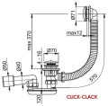 Ravak X01377 Syfon wannowy z przelewem Click-Clack
