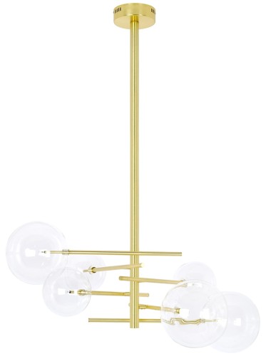 Lampa wisząca ASTRO złota - aluminium, szkło King Home XCP7423-6