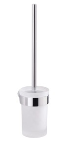 Gedy Pirenei – wisząca szczotka do WC (PI330313), szkło mleczne i chrom