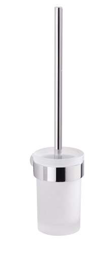 Gedy Pirenei – wisząca szczotka do WC (PI330313), szkło mleczne i chrom