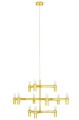 Lampa wisząca ATOMIC złota King Home XCP9120-12.GOLD