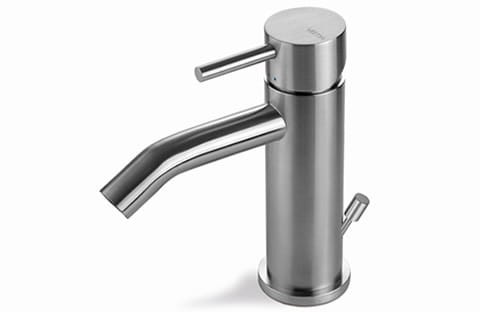 Vema Tiber Steel Bateria bidetowa z korkiem automatycznym stal nierdzewna V17070