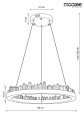 MOOSEE lampa wisząca NENUFAR - złota MSE010100125