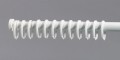 Seallux fi 28mm drążek prysznicowy 125-200 cm rozprężny biały 276661210 + kółka clips białe