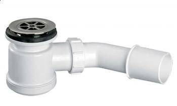 McAlpine HC26-CP Syfon brodzikowy wys.90mm z odejściem 40/50mm czyszczony od góry ,pokrywa ABS chrom 70mm