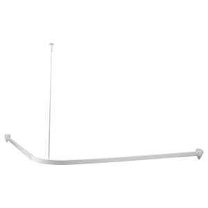 Duschy 677-10 drążek wannowy narożny do zasłon 90 x 170 cm biały