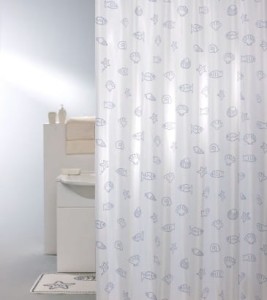 Fishes zasłonka prysznicowa 180x200cm