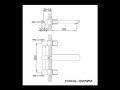 Kohlman FOXAL QW195F bateria umywalkowa podtynkowa 3-otworowa