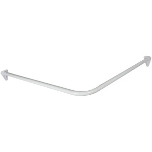Duschy 672-10 drążek prysznicowy narożny do zasłon 90 cm biały