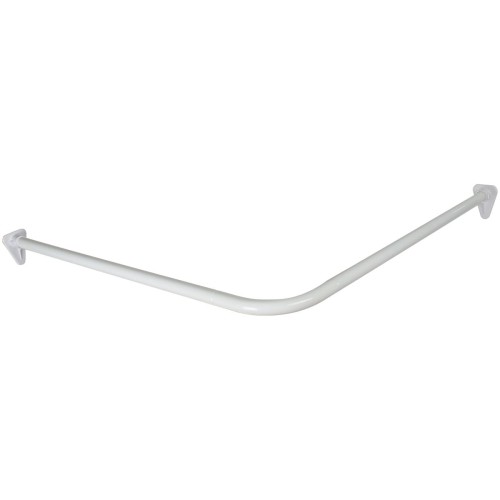 Duschy 672-10 drążek prysznicowy narożny do zasłon 90 cm biały