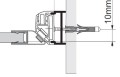 RIHO 562020028 uszczelka magnetyczna na szybę 8mm 180 stopni L2010 