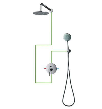 OMNIRES kompletny łazienkowy system podtynkowy SYSY21CR Y chrom