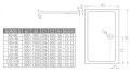 Radaway Doros D 1300x900x50x23 brodzik prostokątny do montażu na podłodze SDRD1390-01