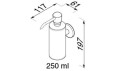 GEESA 916517-02-250 NEMOX COLLECTION dozownik wiszący 250ml chrom