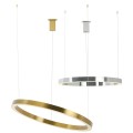 Lampa wisząca RING 80 srebrna - LED, stal polerowana King Home JD8169-80.SILVER