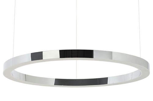 Lampa wisząca RING 100 srebrna - LED, stal polerowana King Home JD8169-100.SILVER