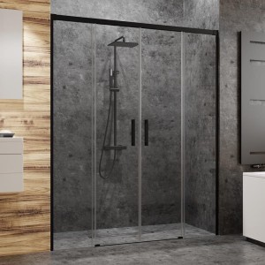 Radaway Idea Black DWD 200cm Drzwi prysznicowe podwójne 387120-54-01