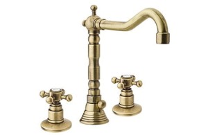Reitano Atea R322 bateria umywalkowa 3-otworowa wysoka retro bronzo