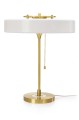 Lampa biurkowa ARTE biało-złota - aluminium, szkło King Home MT21409-3-350