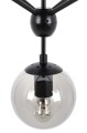 Lampa wisząca PLANETARIO 15 czarna - klosze dymione King Home MD10230-15