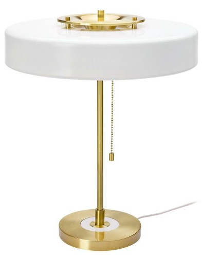 Lampa biurkowa ARTE biało-złota - aluminium, szkło King Home MT21409-3-350