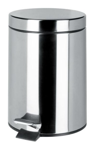 GEESA 91635 KOSZ NA ŚMIECI 5 L STAL POLEROWANA