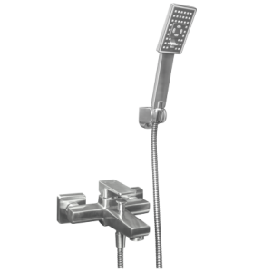 Omnires Parma PM7431IN bateria wannowa, 2-otworowa, prysznic 3-funkcyjny.