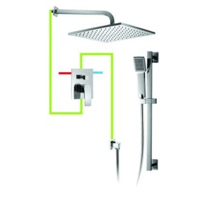 Omnires MURRAY kompletny łazienkowy system podtynkowy SYSMU13ACR chrom