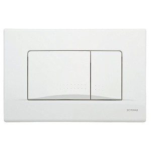 *LIV/SCHWAB Aplite ECO/Dots DUO 257426 Przycisk spłukujący do spłukiwania dwudzielnego biały OSTATNIE 2 SZTUKI