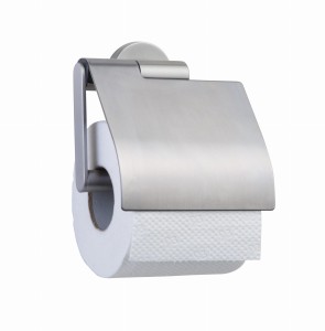 Tiger Boston wieszak na papier toaletowy z klapką 309130946 stal szczotkowana