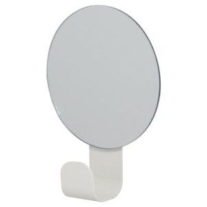 Sealskin Brix 362471610 Haczyk łazienkowy z lusterkiem pojedynczy biały