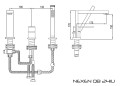 Kohlman NEXEN QB241U bateria wannowa 3-otworowa