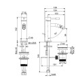 Fima SPILLO bateria bidetowa mała F3222XSCR