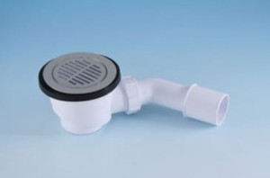 McAlpine HC27-CPB Syfon brodzikowy wys.80mm z odejściem 40/50mm czyszczony od góry ,pokrywa mosiądz CHROM 113mm