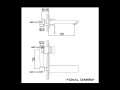Kohlman FOXAL QW185F bateria umywalkowa podtynkowa 2-otworowa