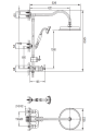 OMNIRES Armance AM5244/6CR system prysznicowy natynkowy termostatyczny chrom