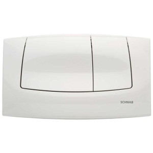 *LIV/SCHWAB Ekanite ECO/Onda 227693 Przycisk do spłukiwania dwudzielnego biały zammiennik dla Roca Madalena A890075000