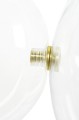 Lampa wisząca CAPRI DISC 5 złota - LED, aluminium, szkło King Home XCP9148-5A